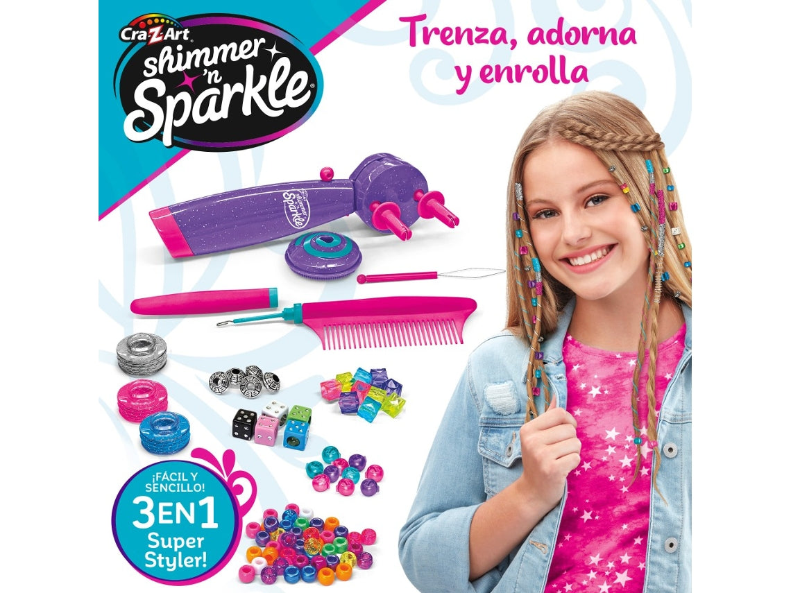 Conjunto de penteado infantil 3 em 1