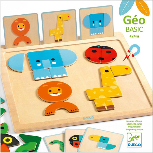 GEOBASIC - PUZZLE MAGNÉTICO ANIMAIS