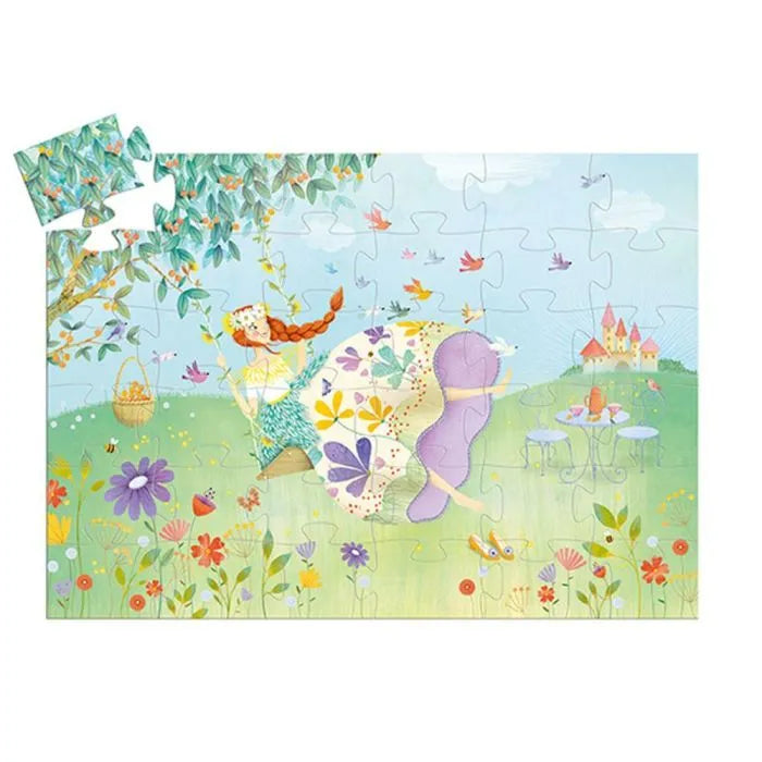 A PRINCESA DA PRIMAVERA - PUZZLE SILHUETA 36 PEÇAS