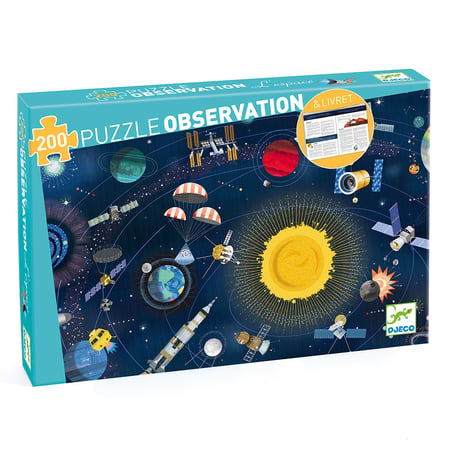 O ESPAÇO + LIVRO - PUZZLE DE OBSERVAÇÃO 200 PEÇAS