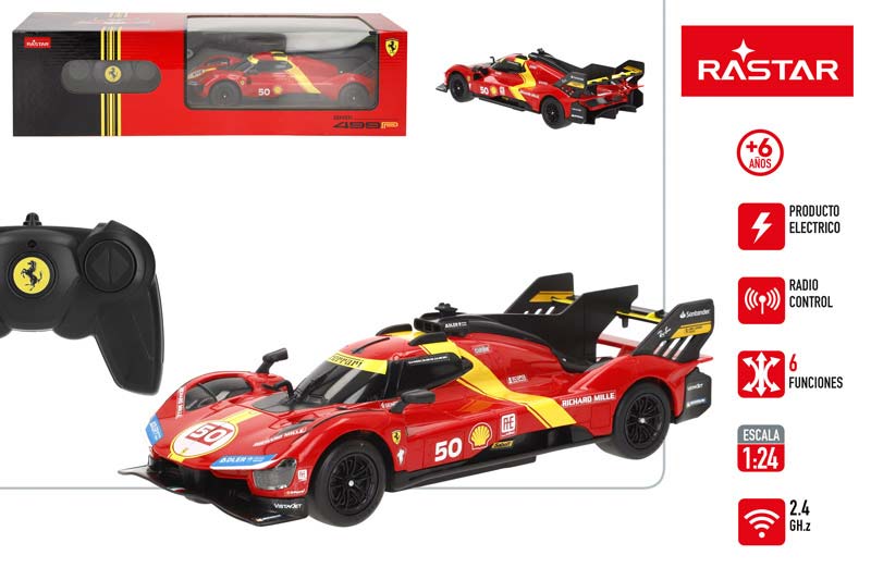 RASTAR-COCHE RC 1:24 FERRARI 499P