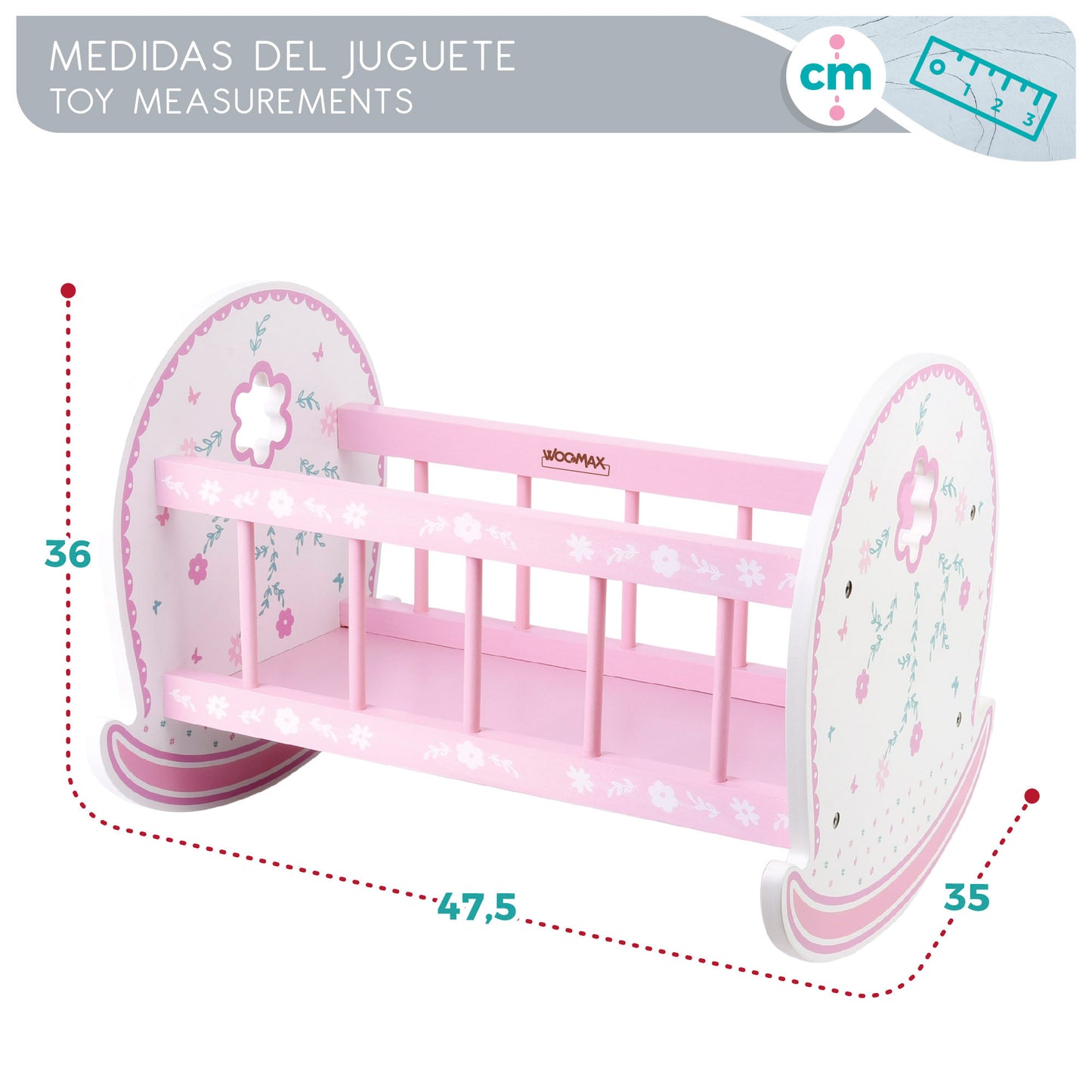 Cama p/bonecas