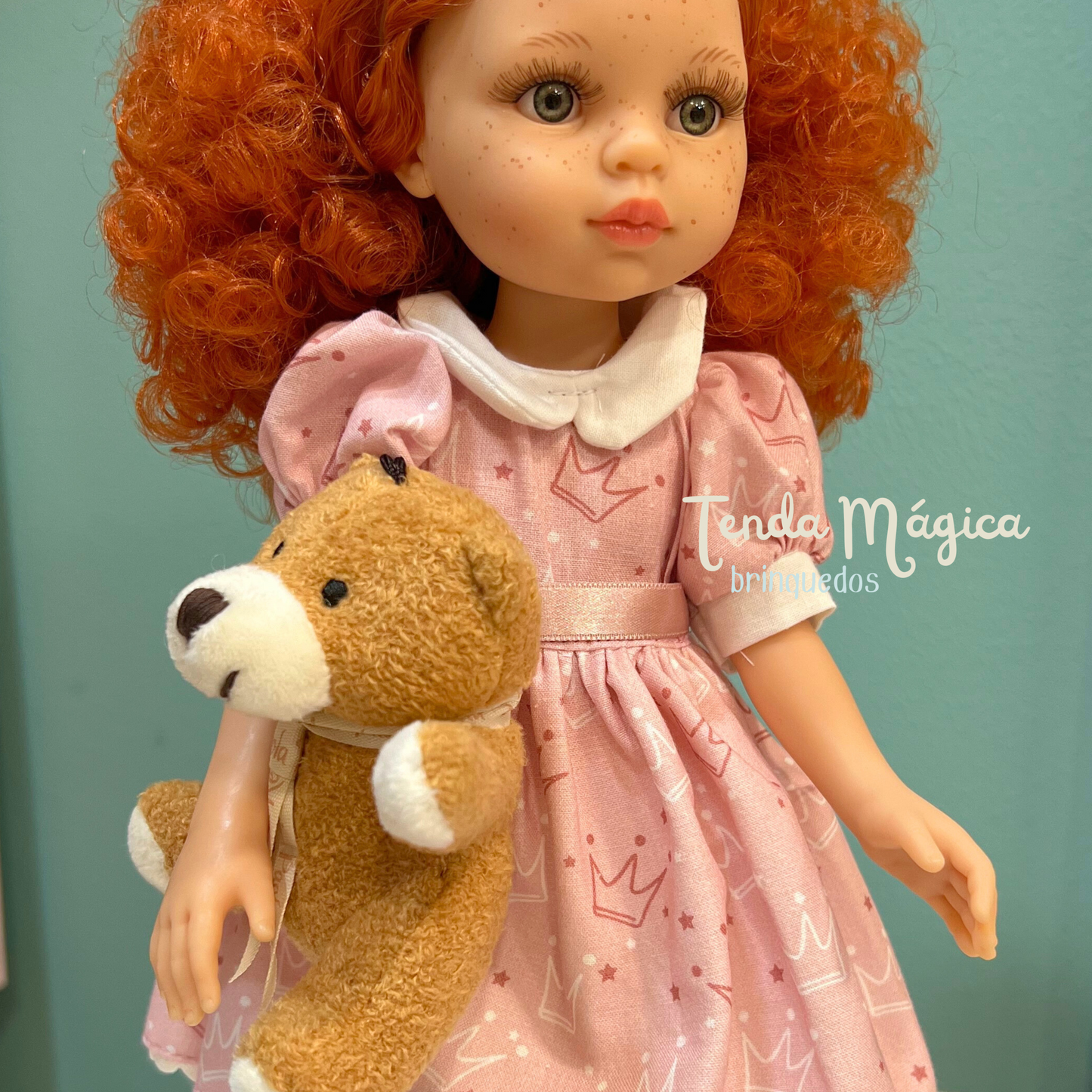 Boneca Ruiva 32 cm