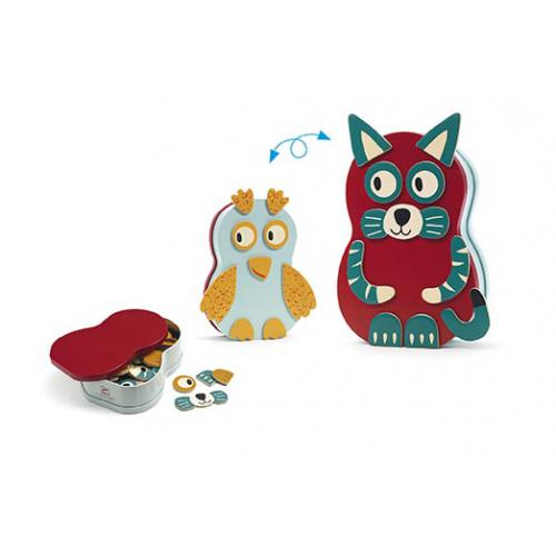 ANIMO - INZEBOX CAIXA DE METAL C/ ÍMAN ANIMAIS