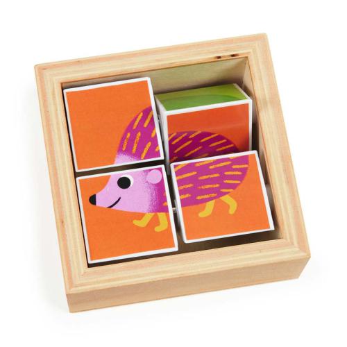 TOURNIBIST - PUZZLE BLOCOS DE MADEIRA C/ ANIMAIS
