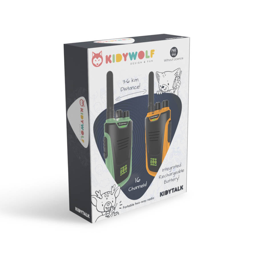 WALKIE TALKIE VERDE E LARANJA